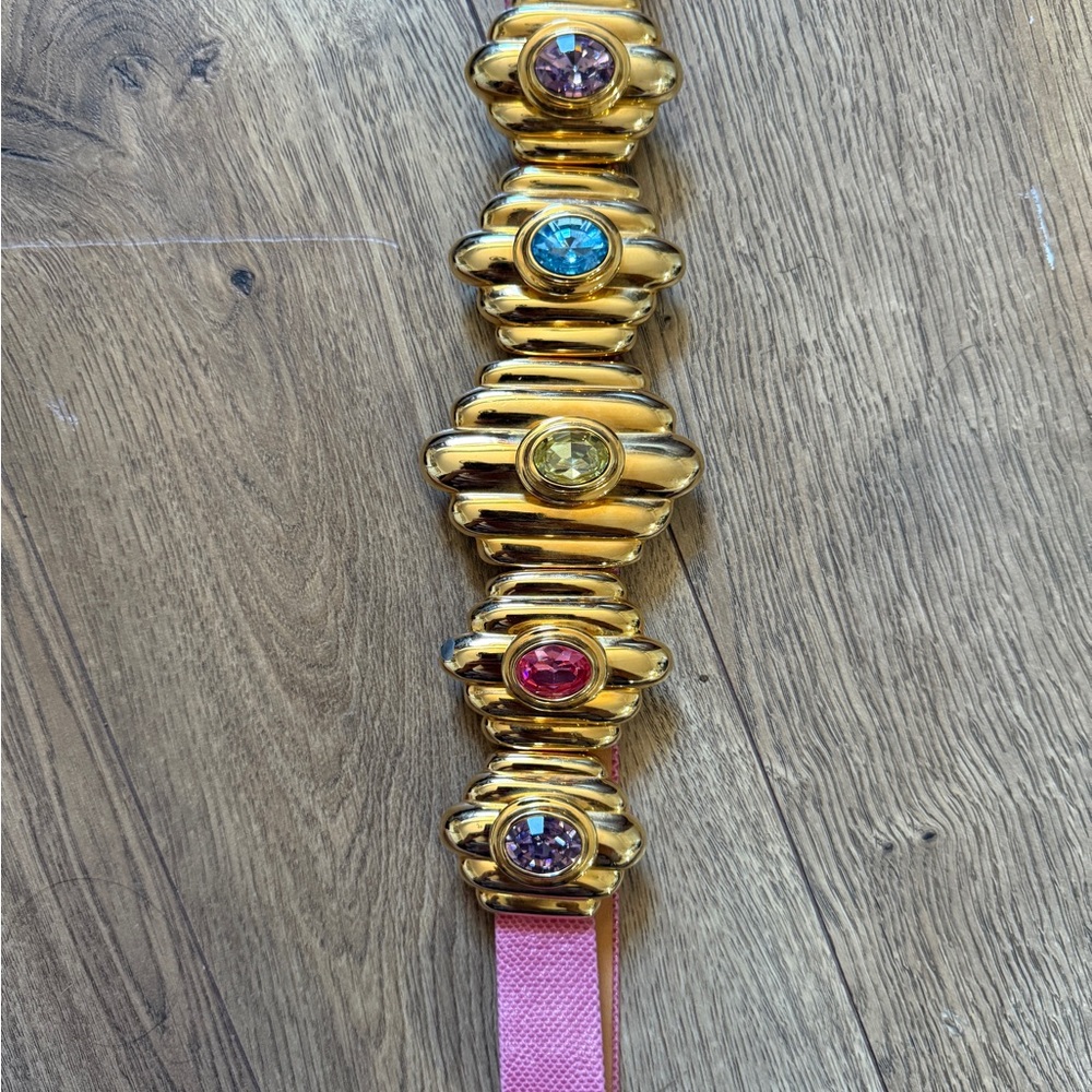 Alexis Kirk Vintage Pink and Orange Belt